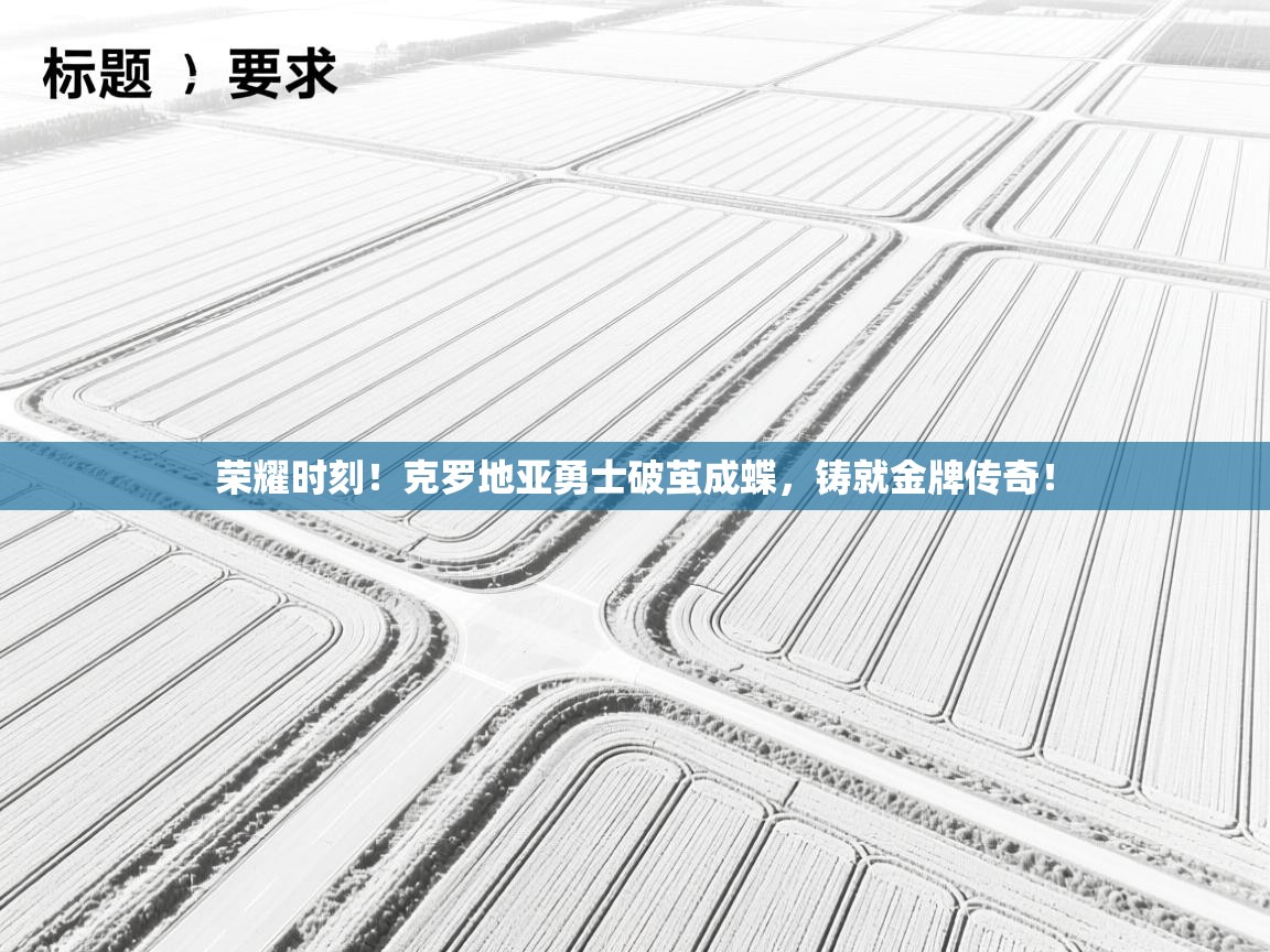 荣耀时刻！克罗地亚勇士破茧成蝶，铸就金牌传奇！